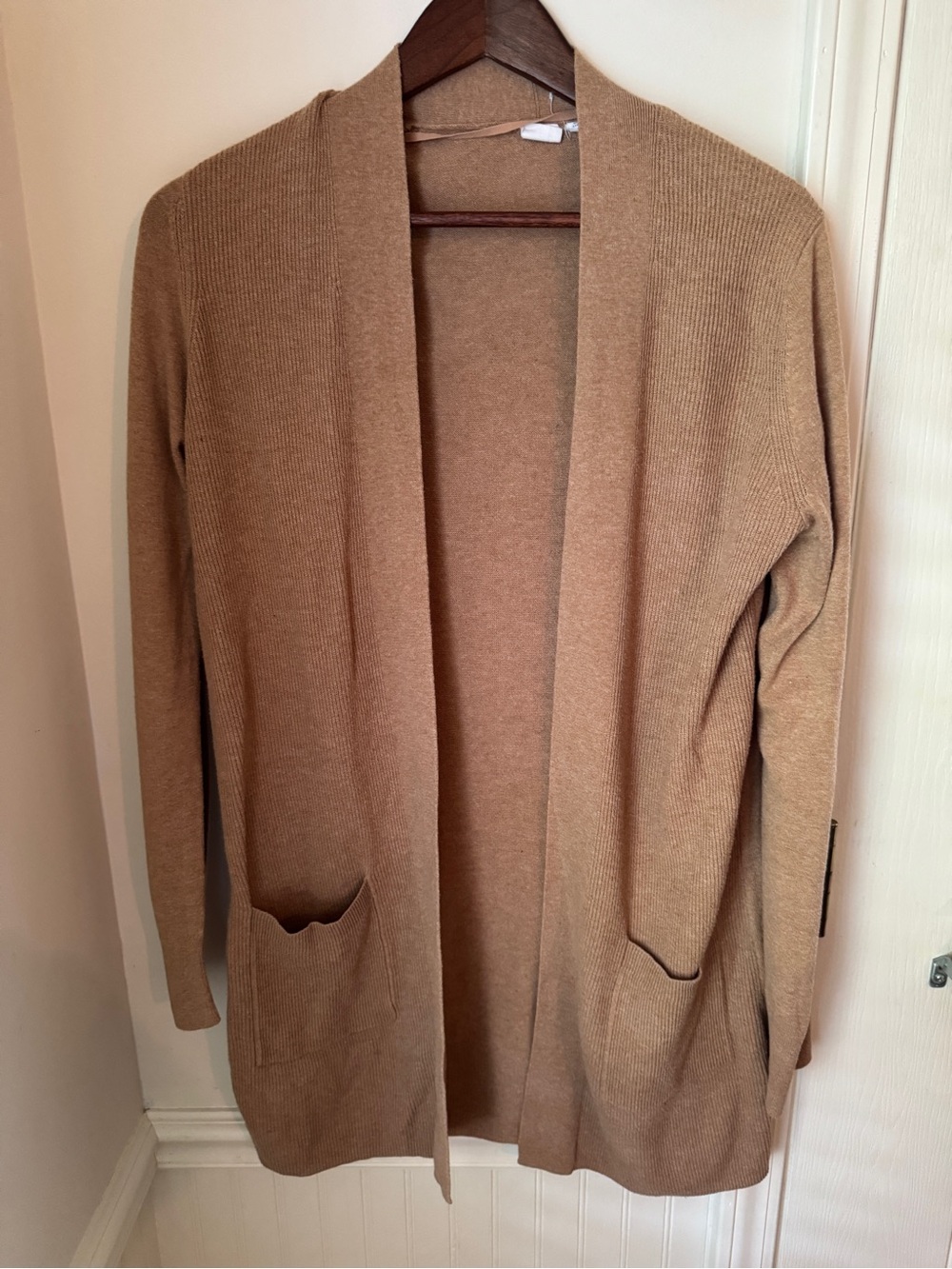 GAP Women's Tan Open-Front Cardigan Size Small